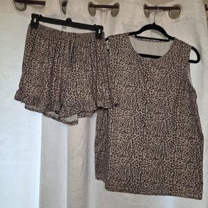 Leopard Print Sleepwear Set